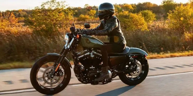 Beginner Riding Harley Davidson