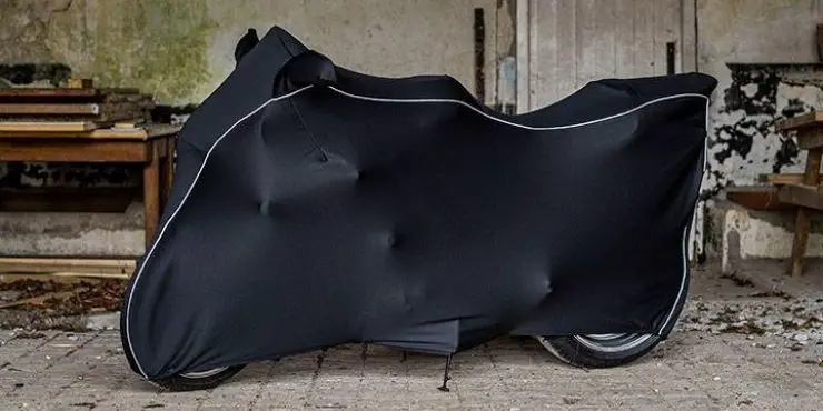 Harley Davidson Bike Cover In Parking Space