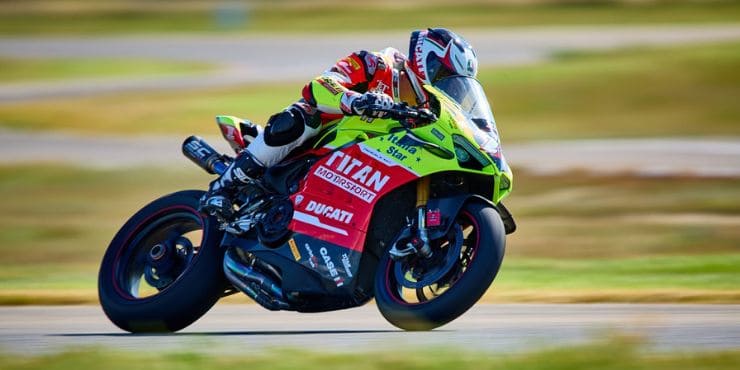 Professional Drag Racer Driving A Ducati Motorcycle