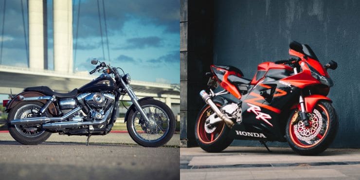 Harley Davidson Vs Sport Bike