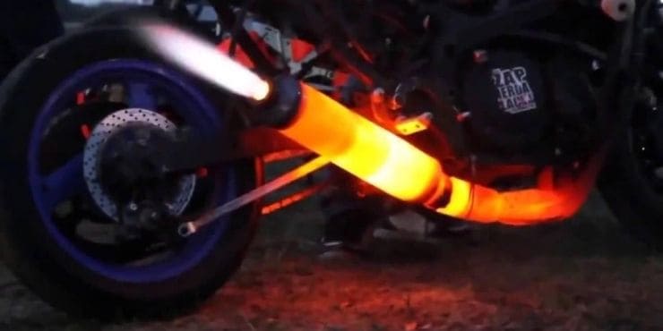 Hot Motorcycle Exhaust