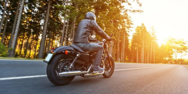 Professional Rider Driving Harley-Davidson Bike