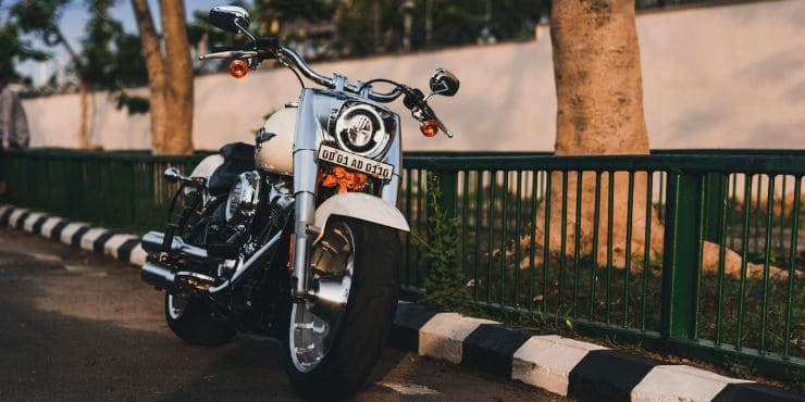 Cool, White Harley-Davidson Motorcycle