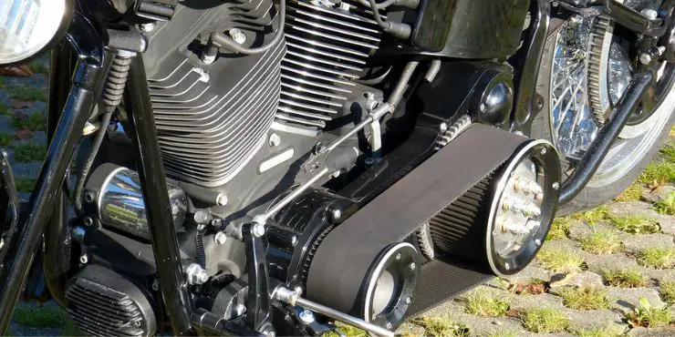 New Harley-Davidson Drive Belt Installed