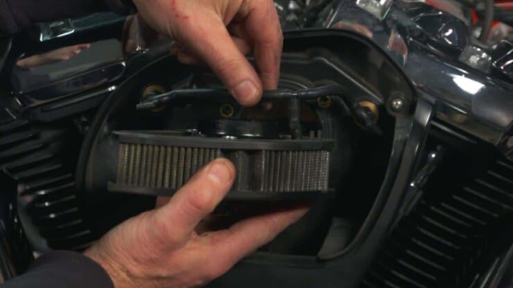 How To Clean Stock Harley Air Filter - Working On Air Filter