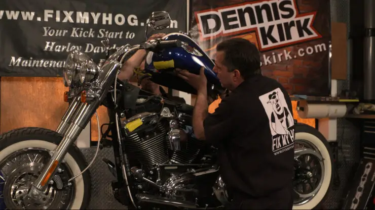 How To Remove Gas Tank On Harley Softail