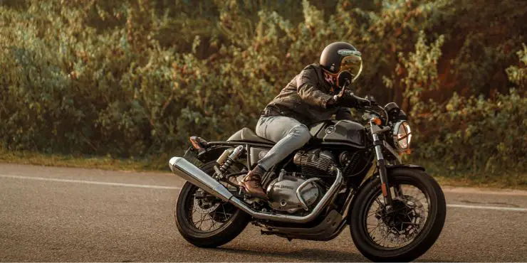 Professional Rider Driving A Harley-Davidson Motorcycle