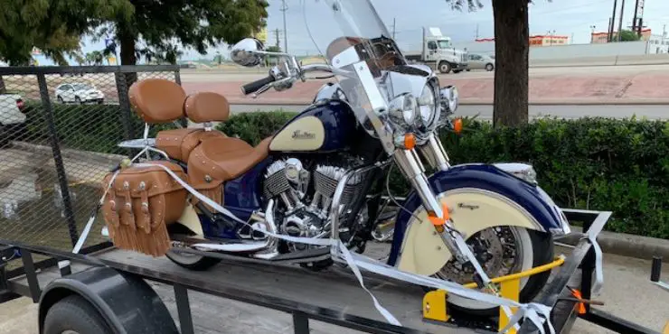 How To Tie Down A Motorcycle On A Trailer Without A Chock