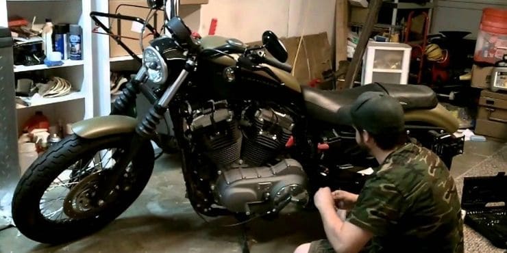 Installing Harley Davidson Sportster Battery
