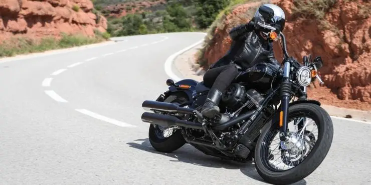 Man Driving Harley Davidson Motorbike