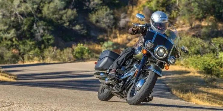 Man Riding Harley Davidson Bike