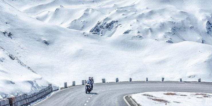 Riding Motorcycle In Winter