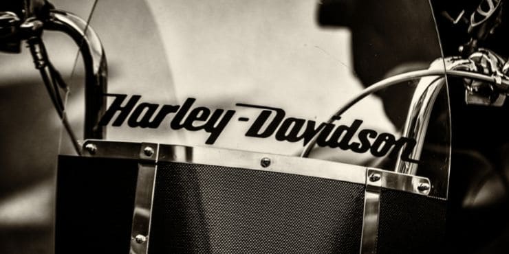 Harley-Davidson Stickered In Motorcycle