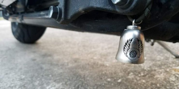 Discover Where To Hang Harley Bell 2 Guardian Bell Hanged Under Harley-Davidson Motorcycle