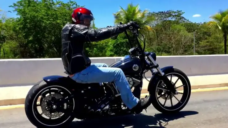 Why Ape Hangers - Harley Davidson Bike With Ape Hangers On The Road